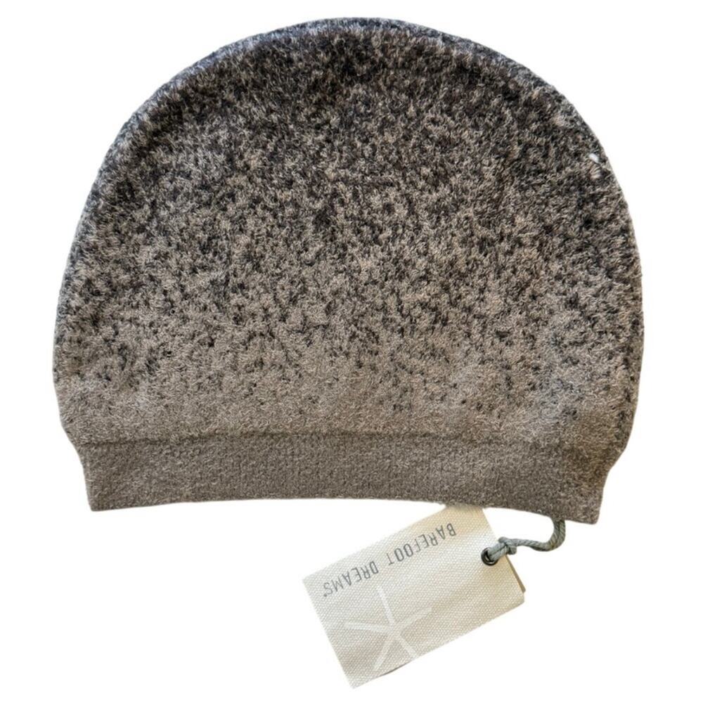 Barefoot Dreams CozyChic Lite Confetti Beanie - Storm Gray/Dark Brown NWT - Picture 3 of 4